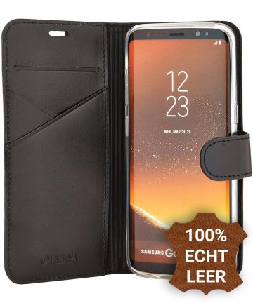 Valenta Booklet Premium Hoesje Leer Bookcase Samsung Galaxy S8 Zwart Hoesjes