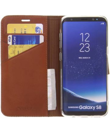 Valenta Booklet Premium Hoesje Leer Bookcase Samsung Galaxy S8 Bruin Hoesjes