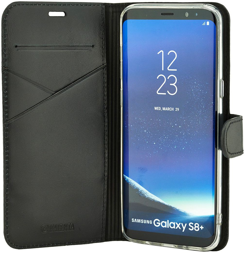 Valenta Booklet Premium Hoesje Leer Samsung Galaxy S8 Plus Zwart afbeelding 6