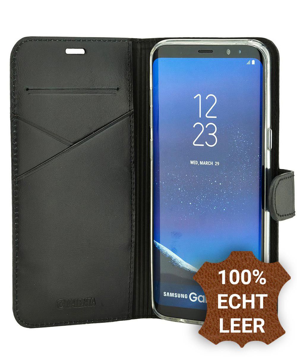 Valenta Booklet Premium Hoesje Leer Samsung Galaxy S8 Plus Zwart afbeelding 1