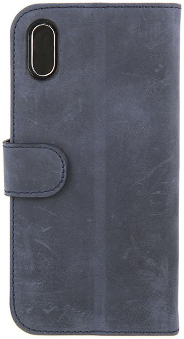 Valenta Luxe Apple iPhone X Hoesje Leer Bookcase Vintage Blauw afbeelding 2