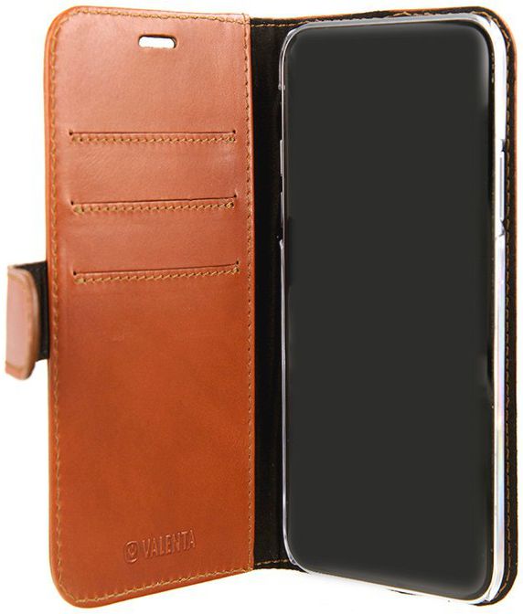 Valenta Luxe Apple iPhone X Hoesje Leer Bookcase Bruin afbeelding 8