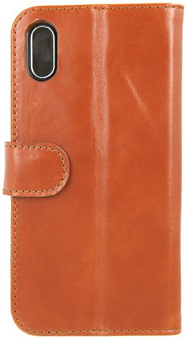Valenta Luxe Apple iPhone X Hoesje Leer Bookcase Bruin afbeelding 2