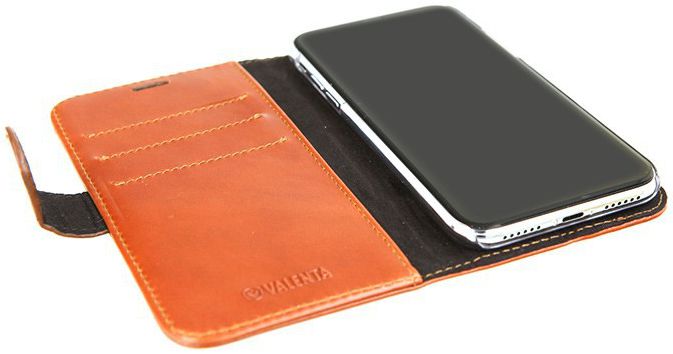 Valenta Luxe Apple iPhone X Hoesje Leer Bookcase Bruin afbeelding 6