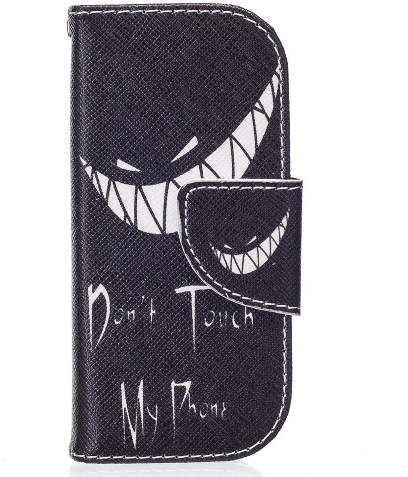 Nokia 3310 (2017) Portemonnee Hoesje met Print Don't Touch My Phone afbeelding 1