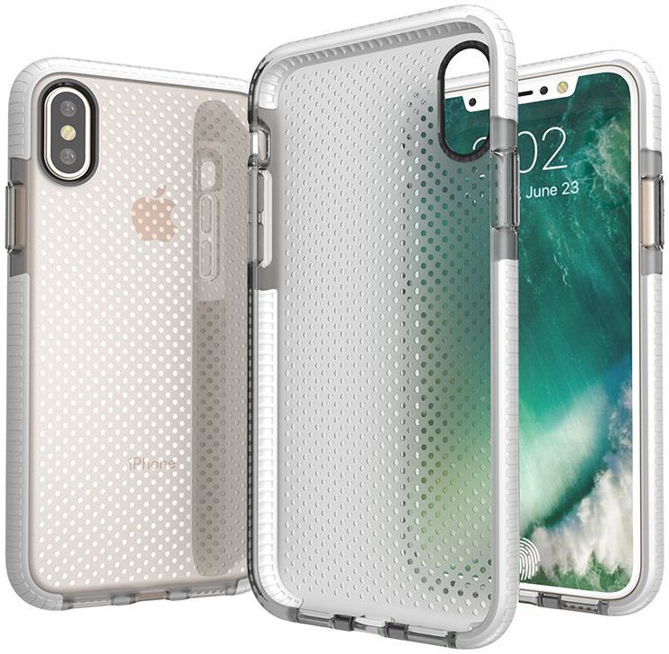 Apple iPhone X Hoesje Armor Back Cover Zwart afbeelding 2