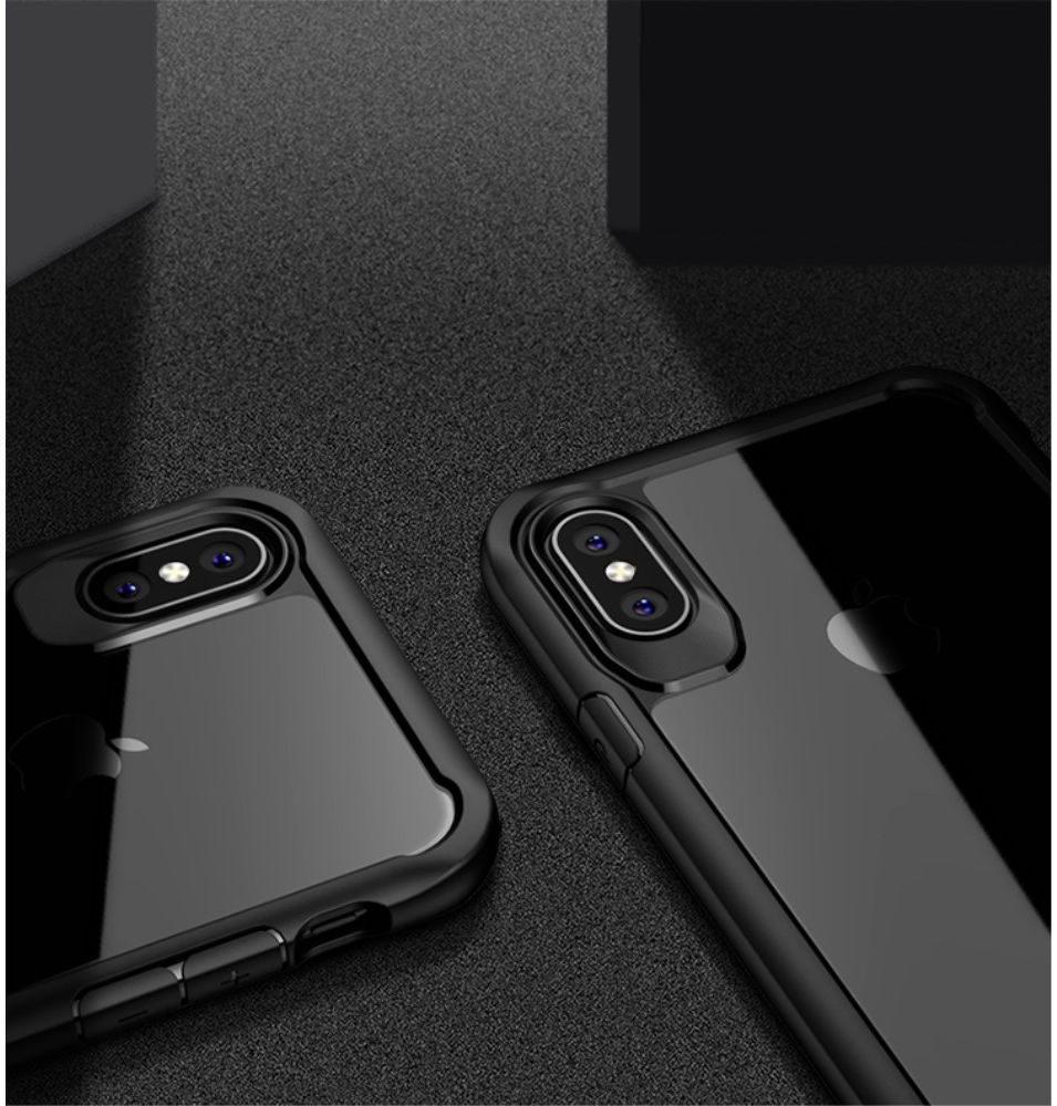 Ipaky Hybrid Back Case voor uw Apple iPhone X Zwart afbeelding 10