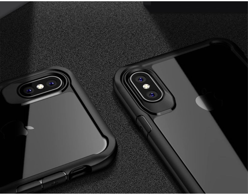 Ipaky Hybrid Back Case voor uw Apple iPhone X Zwart afbeelding 5