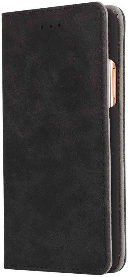 Apple iPhone X Vintage Portemonnee Hoesje Zwart afbeelding 3