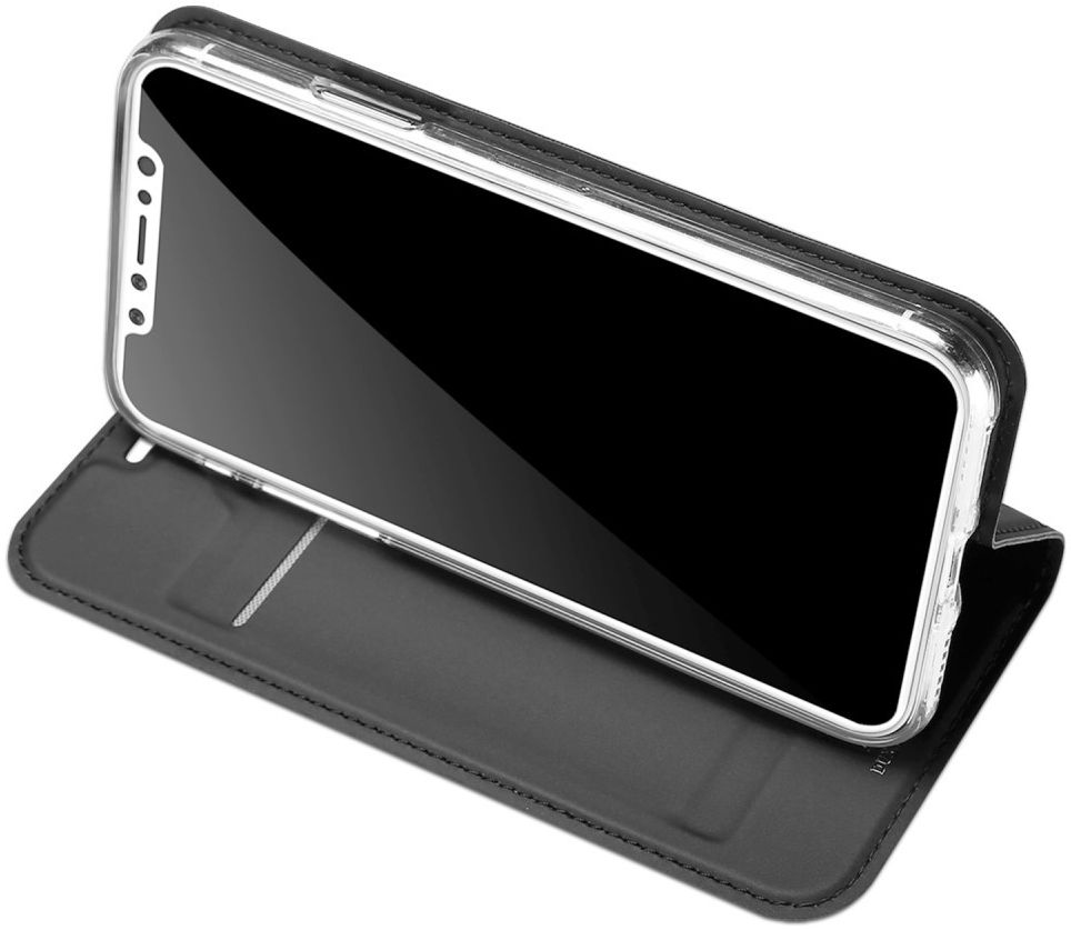Dux Ducis Apple iPhone X Bookcase Hoesje Grijs afbeelding 4
