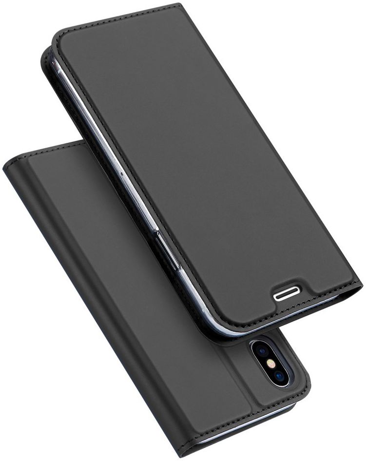 Dux Ducis Apple iPhone X Bookcase Hoesje Grijs afbeelding 5