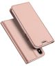 Dux Ducis Apple iPhone X Bookcase Hoesje Roze Goud