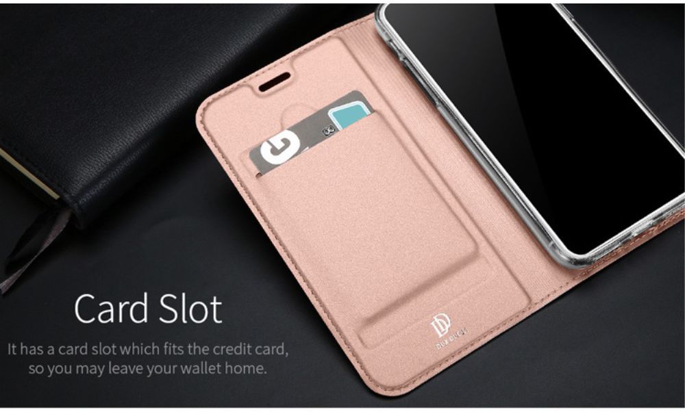 Dux Ducis Apple iPhone X Bookcase Hoesje Roze Goud afbeelding 8