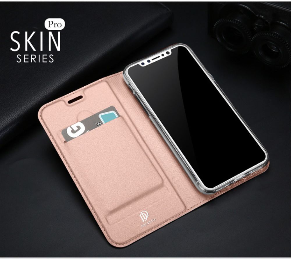 Dux Ducis Apple iPhone X Bookcase Hoesje Roze Goud afbeelding 10