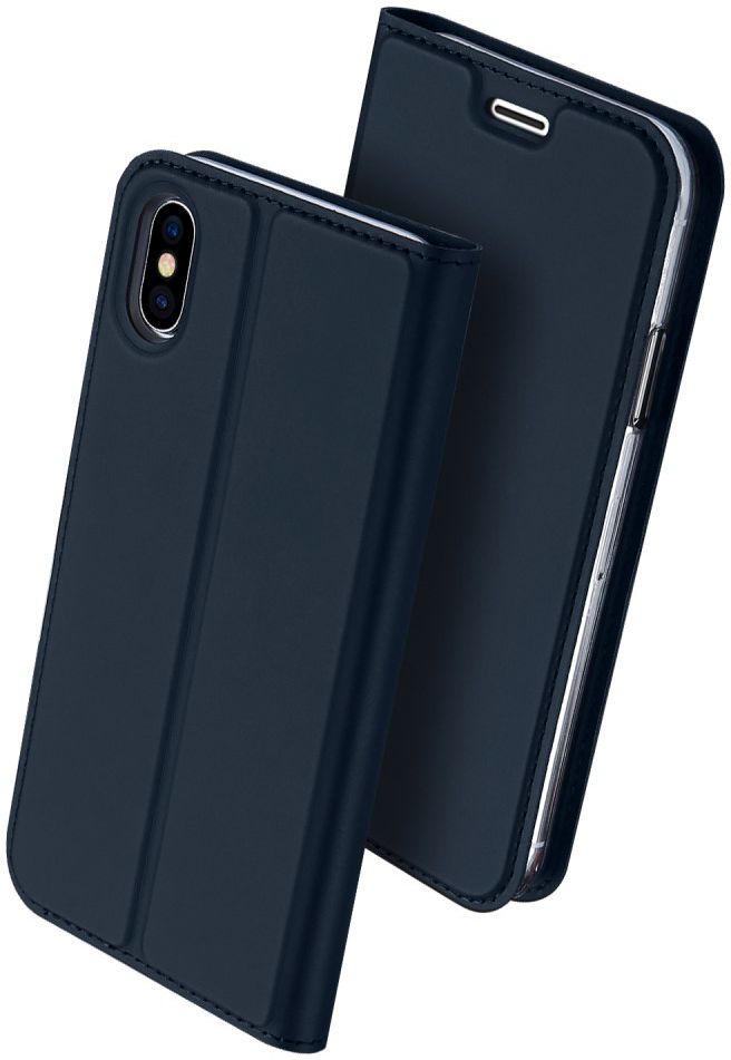 Dux Ducis Apple iPhone X Bookcase Hoesje Blauw afbeelding 6