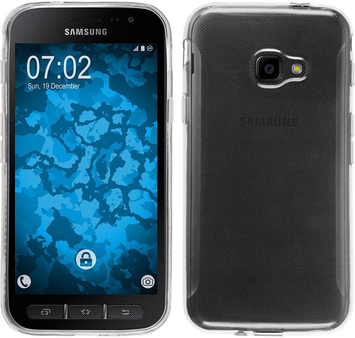 Samsung	Galaxy Xcover 4/4s Transparant TPU Hoesje afbeelding 1