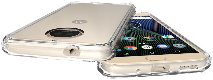 Motorola Moto G5S Plus Hybride TPU Hoesje Transparant afbeelding 4