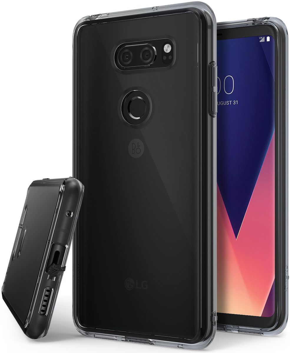 Ringke Fusion LG V30 / V30S Hoesje Smoke Black afbeelding 1