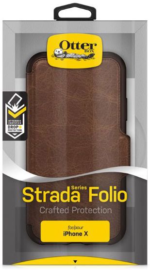 Otterbox Strada Folio Case iPhone X Espresso Brown afbeelding 6