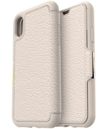 Otterbox Strada Folio Case iPhone X Soft Opal Pale Beige Hoesjes