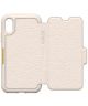 Otterbox Strada Folio Case iPhone X Soft Opal Pale Beige
