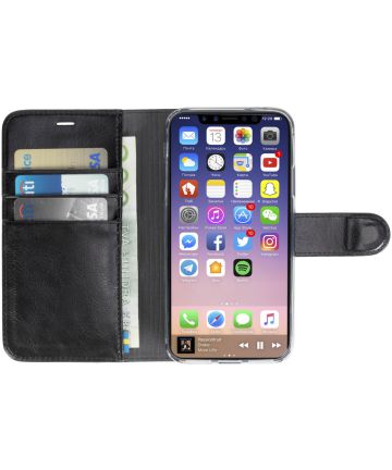 Krusell Ekero Folio Wallet Apple iPhone X Zwart Hoesjes