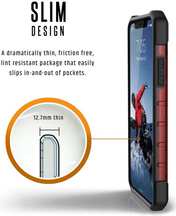 Urban Armor Gear Plasma Hoesje Apple iPhone XS/X Magma afbeelding 5
