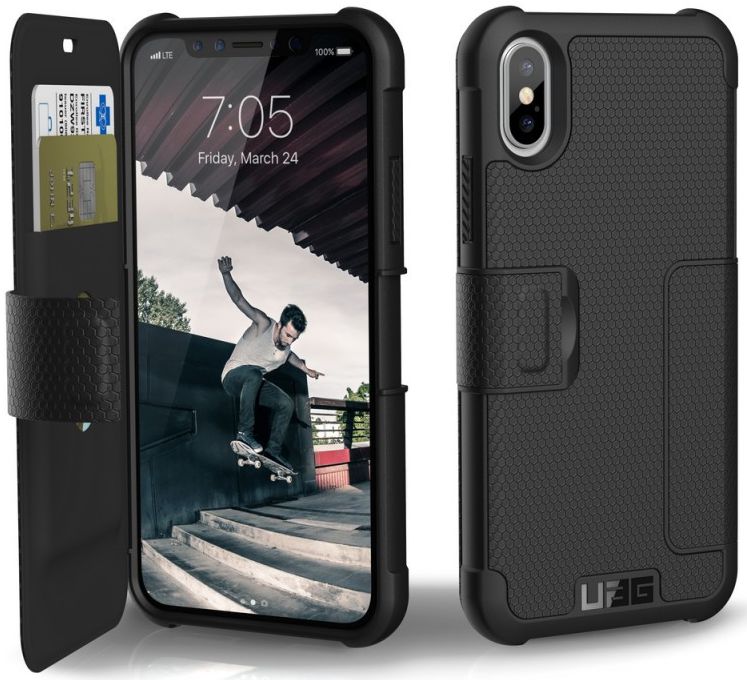 Urban Armor Gear Metropolis Hoesje Apple iPhone XS/X Black afbeelding 1