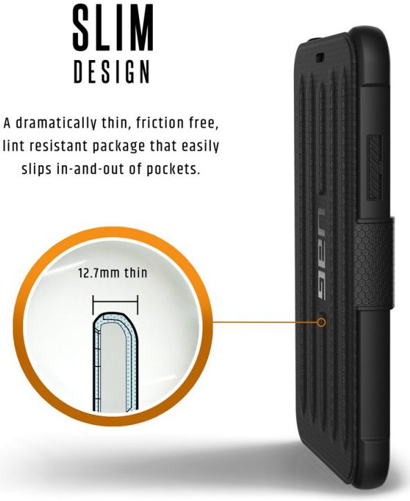 Urban Armor Gear Metropolis Hoesje Apple iPhone XS/X Black afbeelding 6