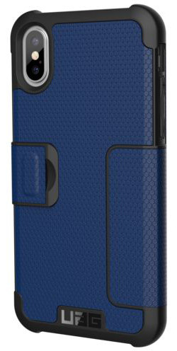 Urban Armor Gear Metropolis Hoesje Apple iPhone XS/X Cobalt afbeelding 2