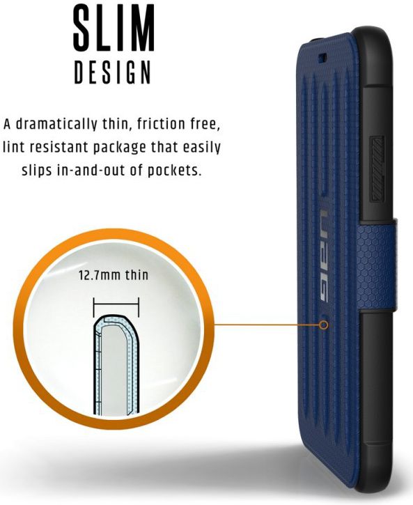 Urban Armor Gear Metropolis Hoesje Apple iPhone XS/X Cobalt afbeelding 8