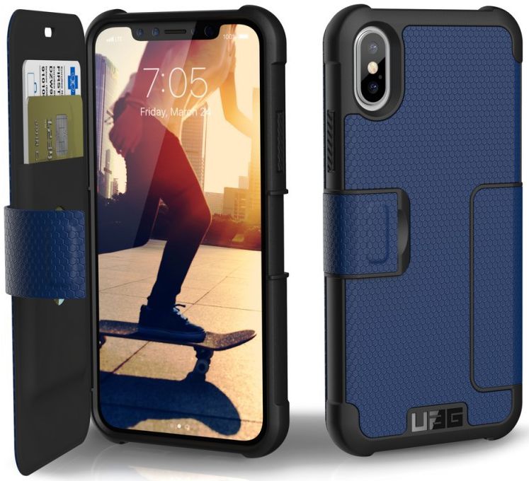 Urban Armor Gear Metropolis Hoesje Apple iPhone XS/X Cobalt afbeelding 1