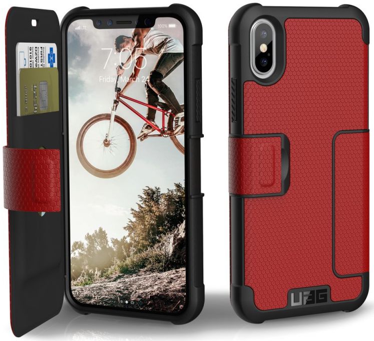 Urban Armor Gear Metropolis Hoesje Apple iPhone XS/X Magma afbeelding 12