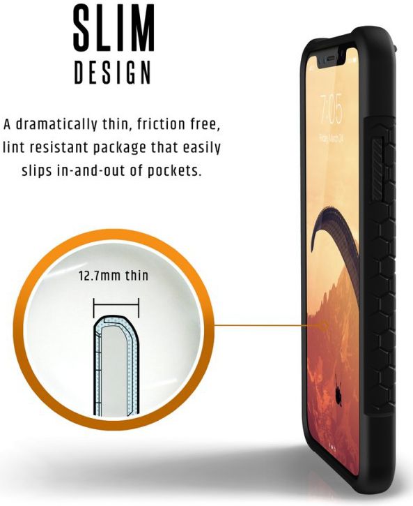 Urban Armor Gear Monarch Hoesje Apple iPhone XS/X Midnight afbeelding 6