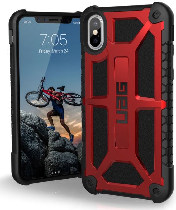 Urban Armor Gear Monarch Hoesje Apple iPhone XS/X Crimson afbeelding 1