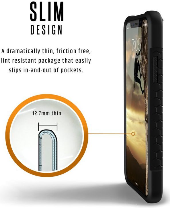 Urban Armor Gear Monarch Hoesje Apple iPhone XS/X Graphite afbeelding 7
