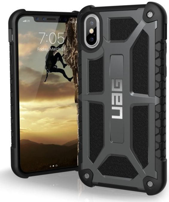Urban Armor Gear Monarch Hoesje Apple iPhone XS/X Graphite afbeelding 1