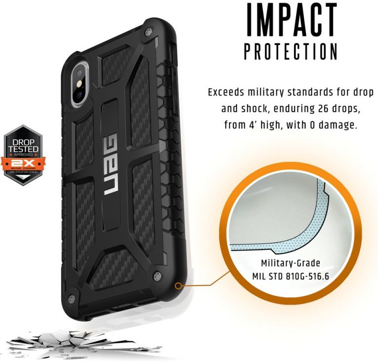 Urban Armor Gear Monarch Hoesje Apple iPhone XS/X AST afbeelding 5