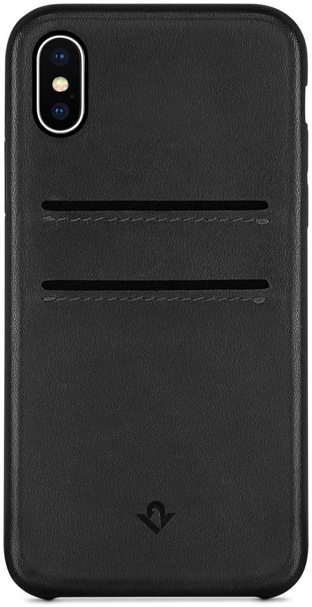 Twelve South RelaxedLeather iPhone X / XS Hoesje Black afbeelding 1