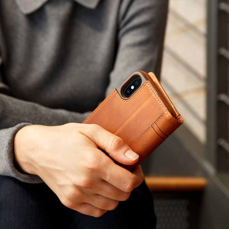 Twelve South Journal voor iPhone X / XS Bruin afbeelding 10