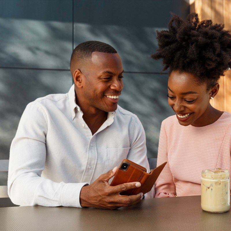Twelve South Journal voor iPhone X / XS Bruin afbeelding 13