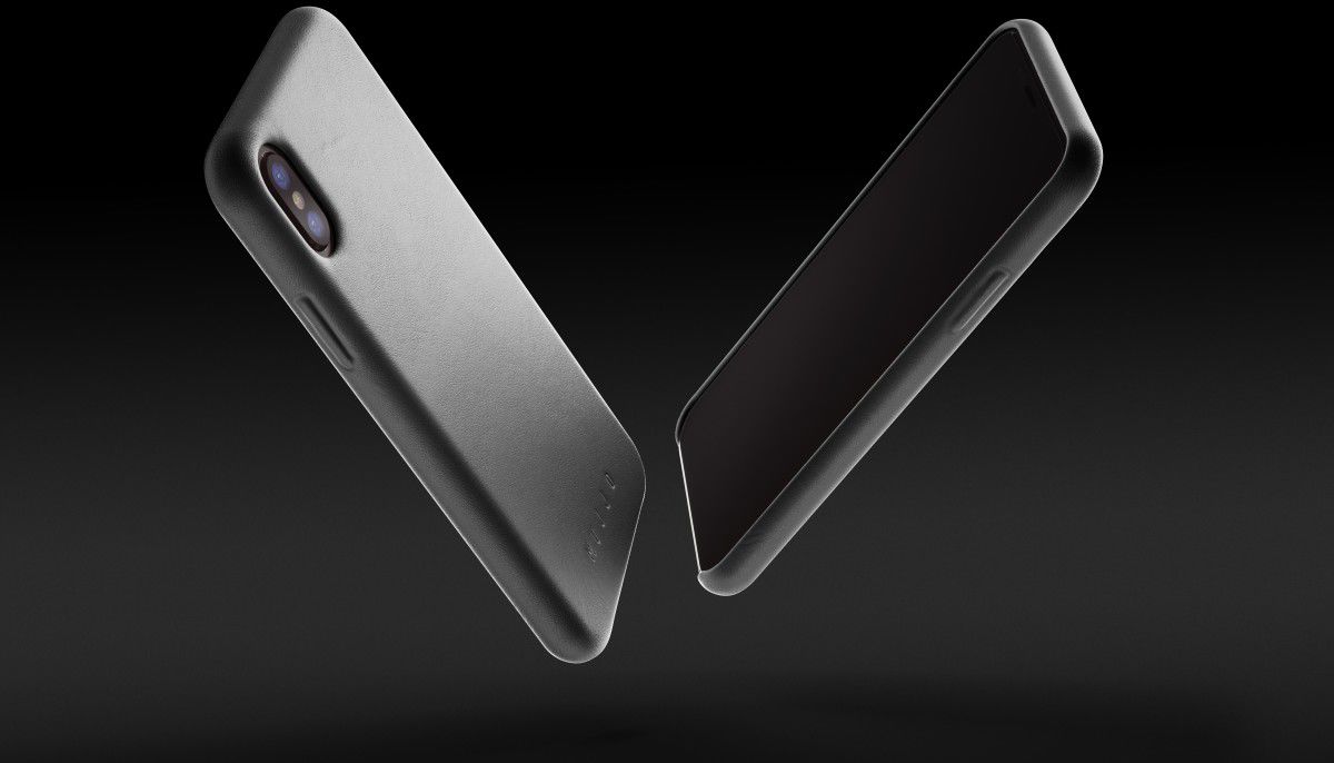 Mujjo Lederen Case Apple iPhone X Grijs afbeelding 5