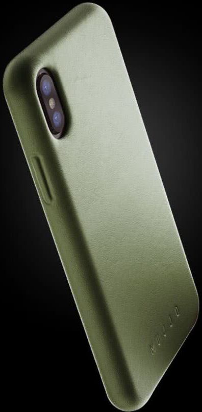 Mujjo Lederen Case Apple iPhone X Groen afbeelding 3