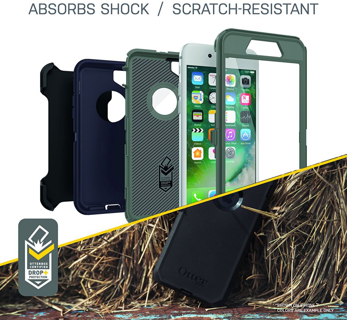 Otterbox Defender Case Apple iPhone 7 / 8 Plus Zwart afbeelding 4