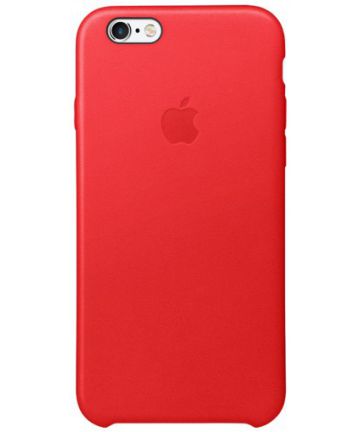 Apple iPhone 6s Lederen Hoesje Rood Hoesjes