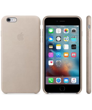 Apple iPhone 6S Plus Leather Case Grijs Hoesjes