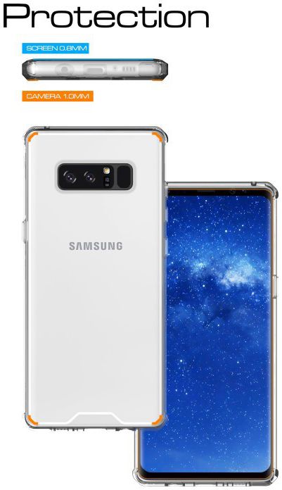 Samsung Galaxy Note 8 Hoesje Armor Backcover Transparant afbeelding 3