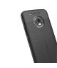 Motorola Moto G5 Plus Hoesje met Kunstleer Coating Zwart