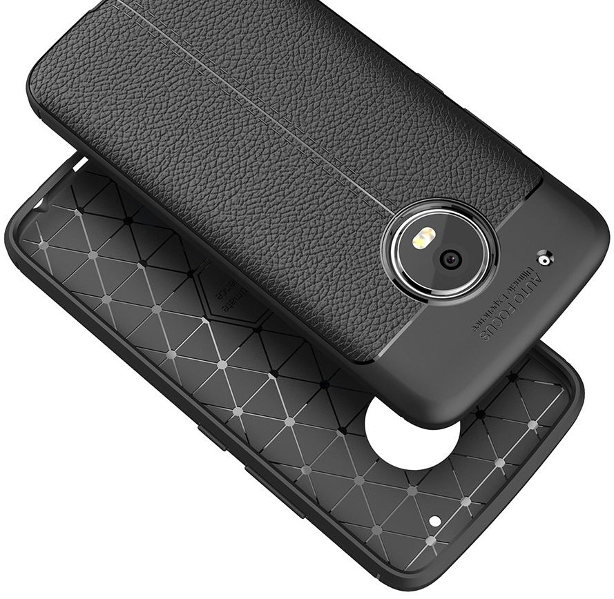 Motorola Moto G5 Plus Hoesje met Kunstleer Coating Zwart afbeelding 11