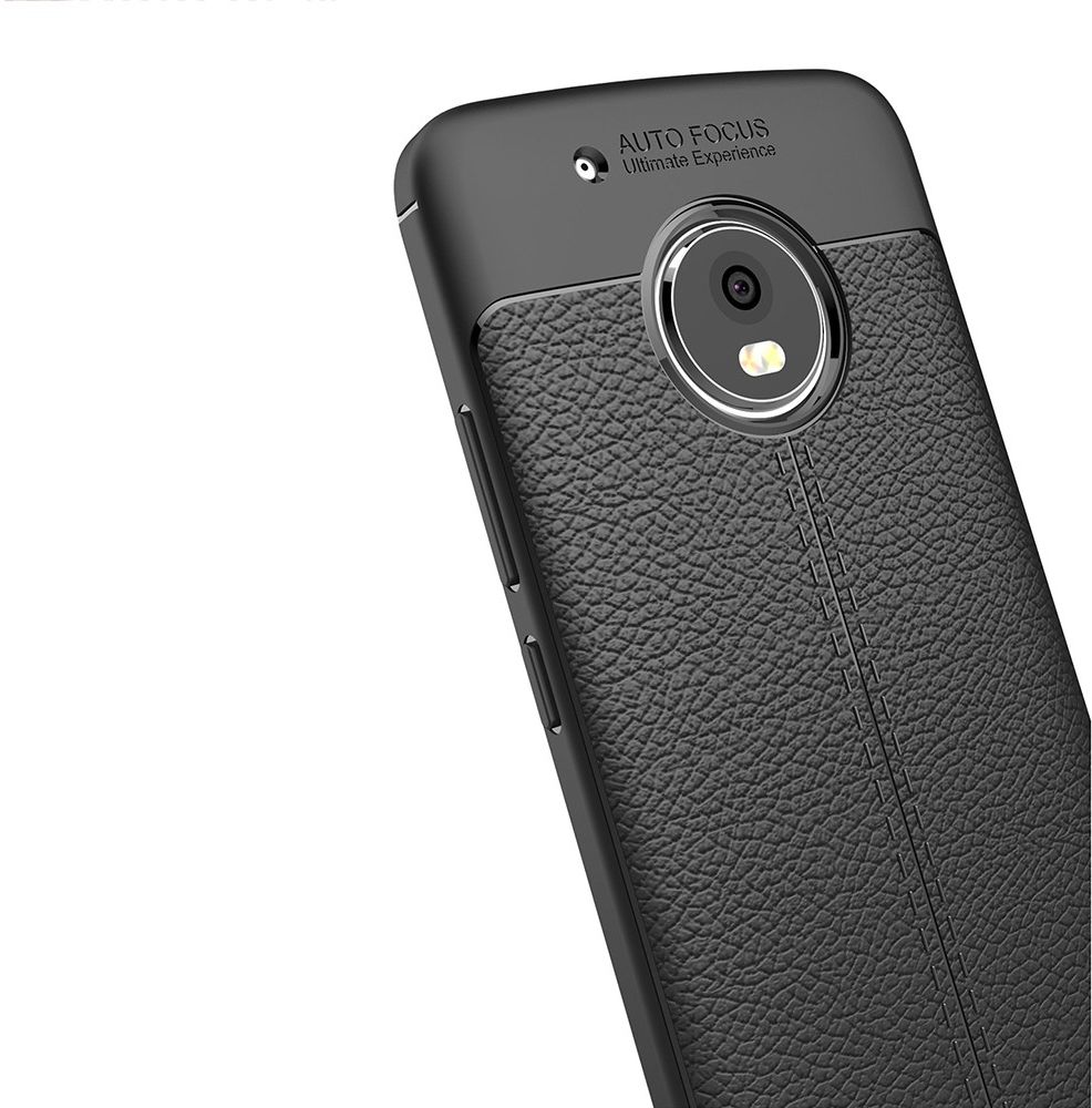 Motorola Moto G5 Plus Hoesje met Kunstleer Coating Zwart afbeelding 12